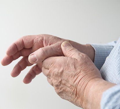 Hands of someone in need of arthritis laboratory services in Johnson City, TN