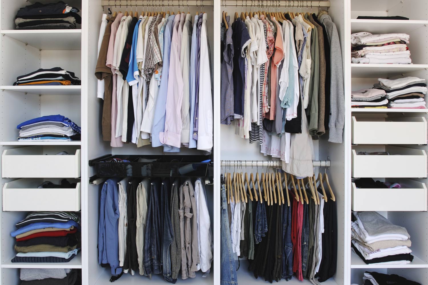 Organized Items in Wardrobe — Wauwatosa, WI — Best Estate Services