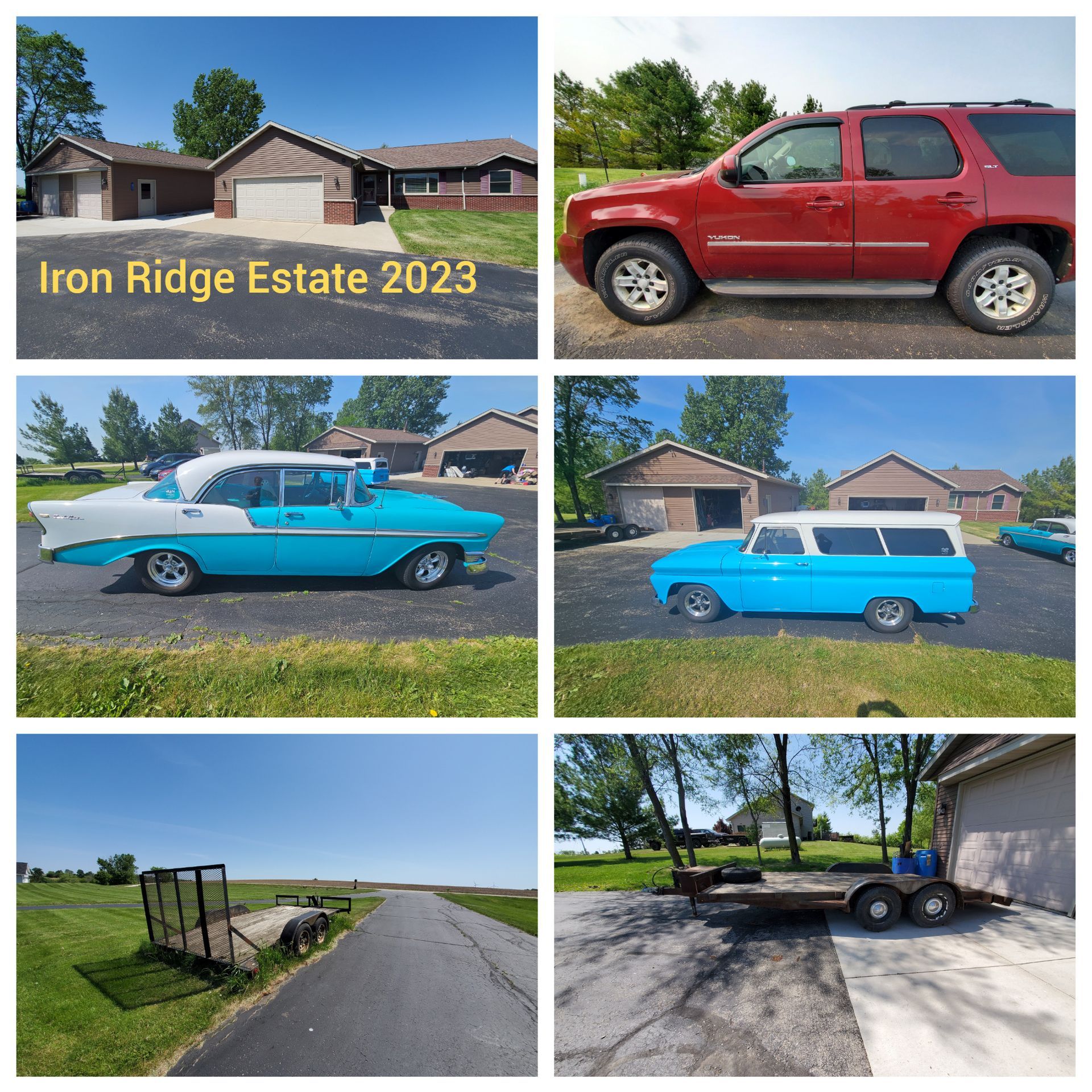 A collage of pictures with the words iron ridge estate 2023