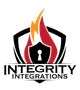 Logo featuring a keyhole icon inside a black shield, superimposed over a stylized red and orange flame, above the company name.