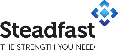 A logo for steadfast the strength you need