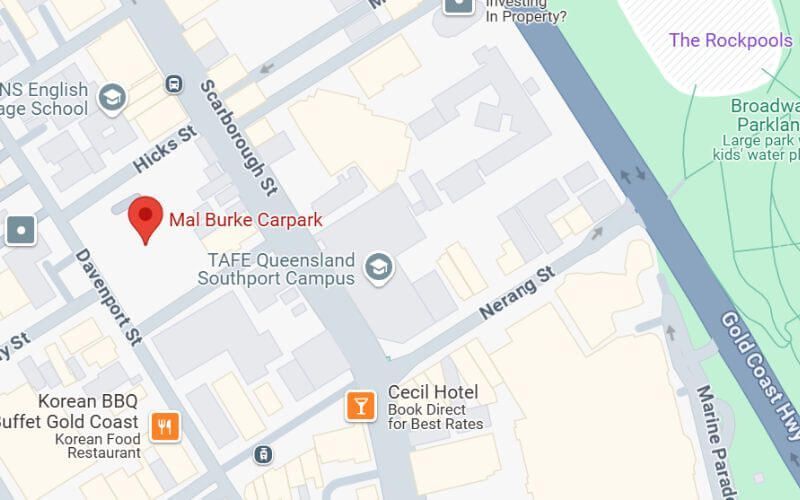 Mal Burke Carpark’s location