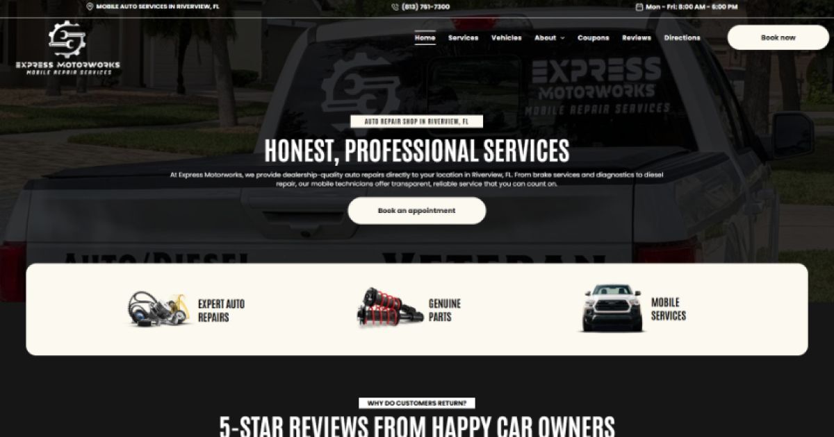 Mobile Auto Repair in Riverview, FL | Express Motorworks