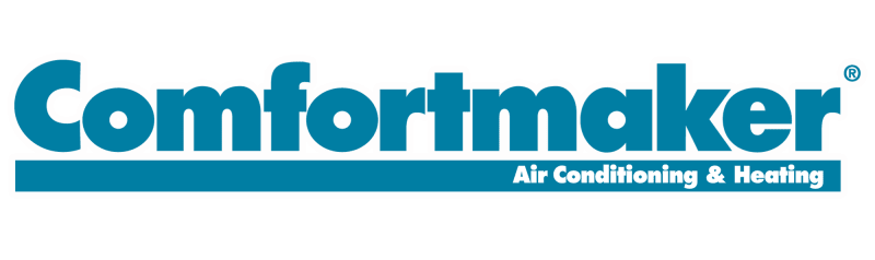Comfortmaker air conditioning and heating logo on a white background