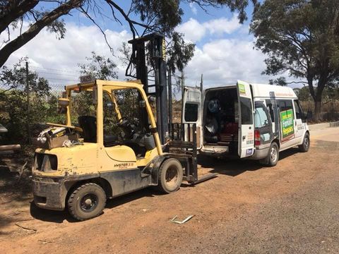 Van with Spare Parts — Forklift Repairs in Bundaberg, QLD