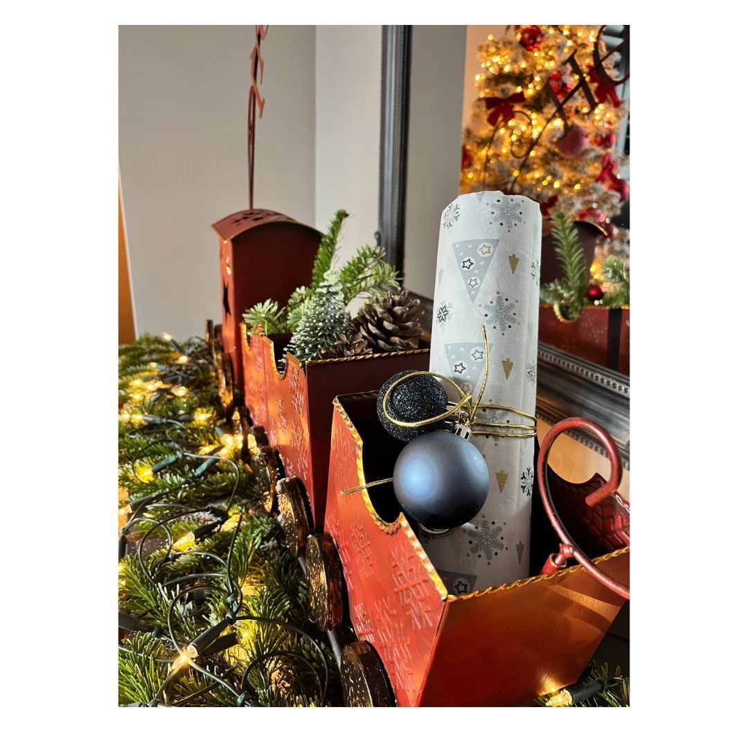 Kerstcadeau duurzaam inpakken in stof