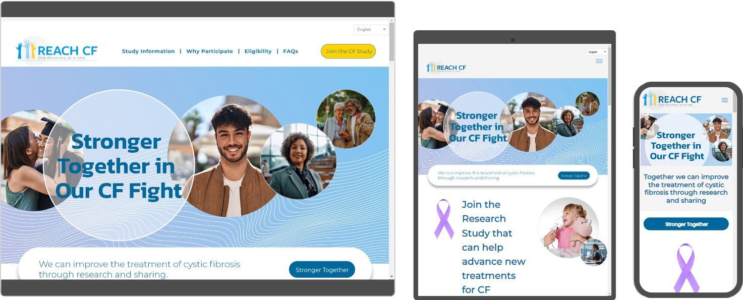 Cystic Fibrosis clinical study website design