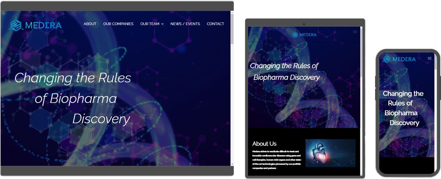 Biopharma website design and development