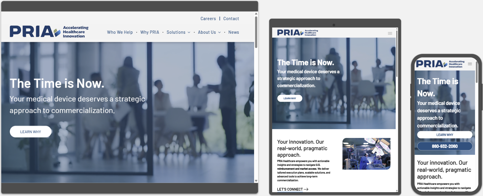 Healthcare website design and development