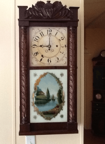 Antique Wall Clock With Frame — Charleston, SC — Captain Mikes Clock Shop
