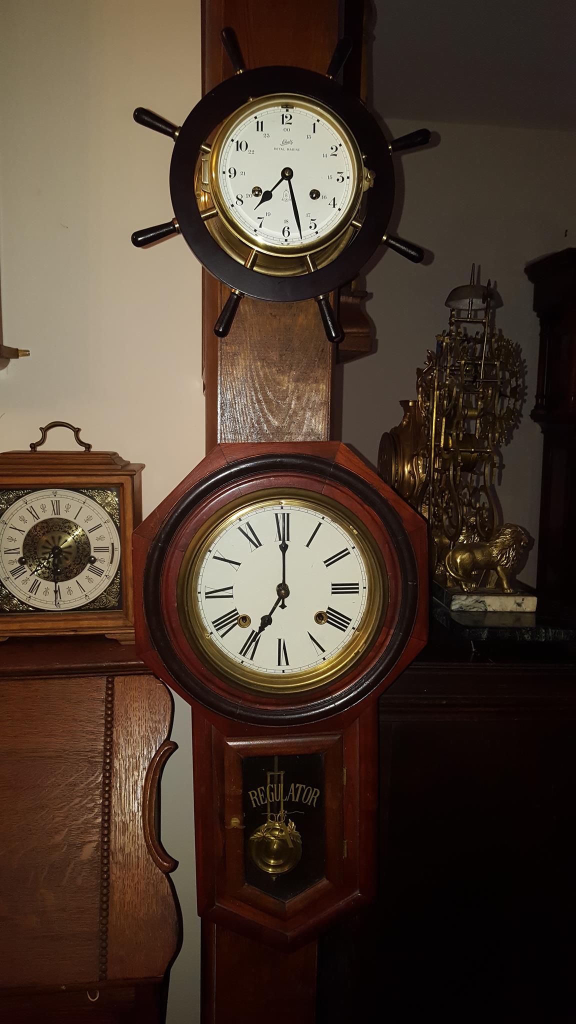 Ship's Wheel Clock Design — Charleston, SC — Captain Mikes Clock Shop