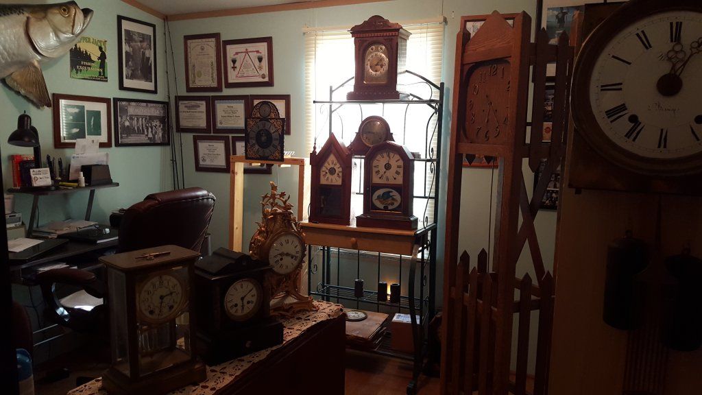 Clock Collection Room — Charleston, SC — Captain Mikes Clock Shop