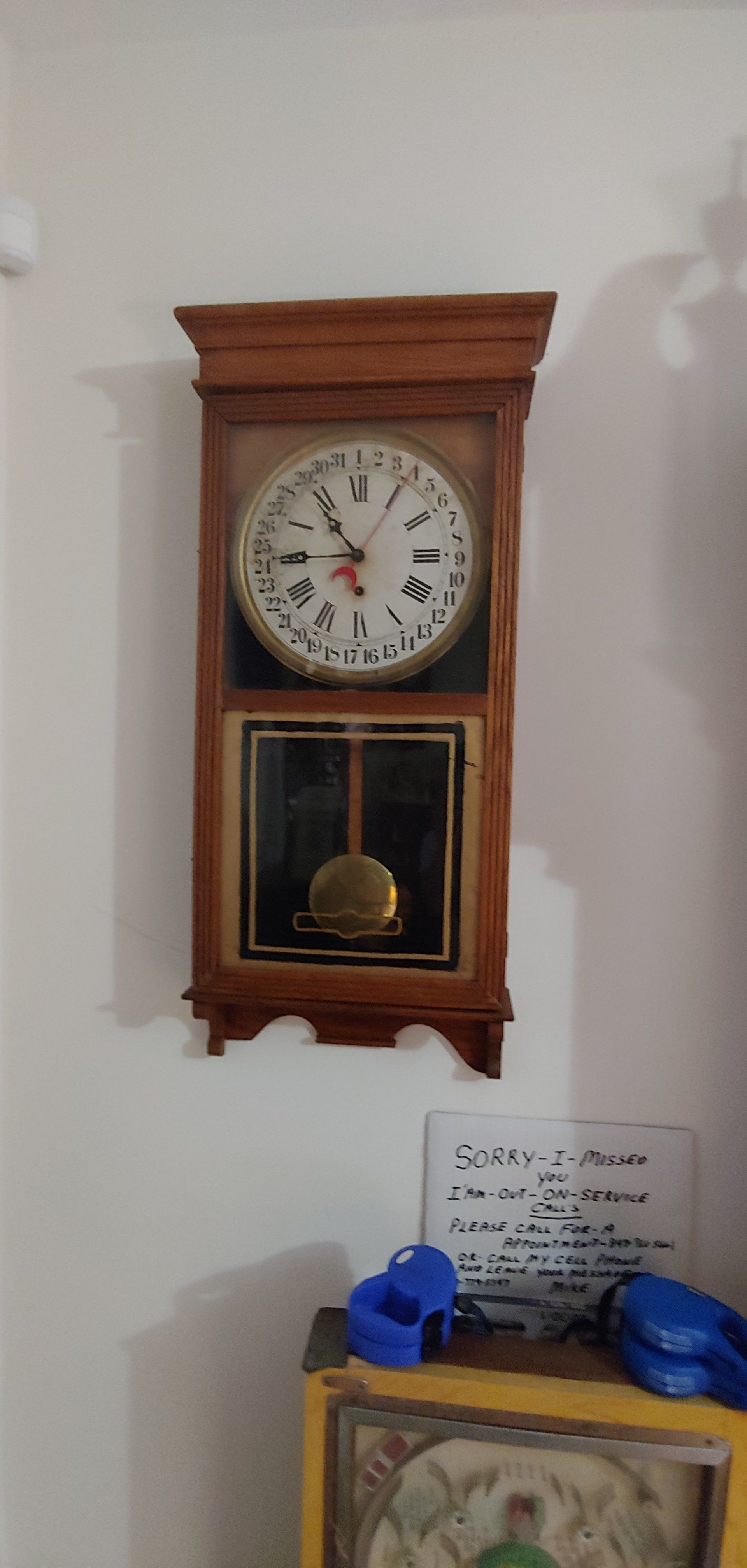 Simple Design Wall Clock — Charleston, SC — Captain Mikes Clock Shop