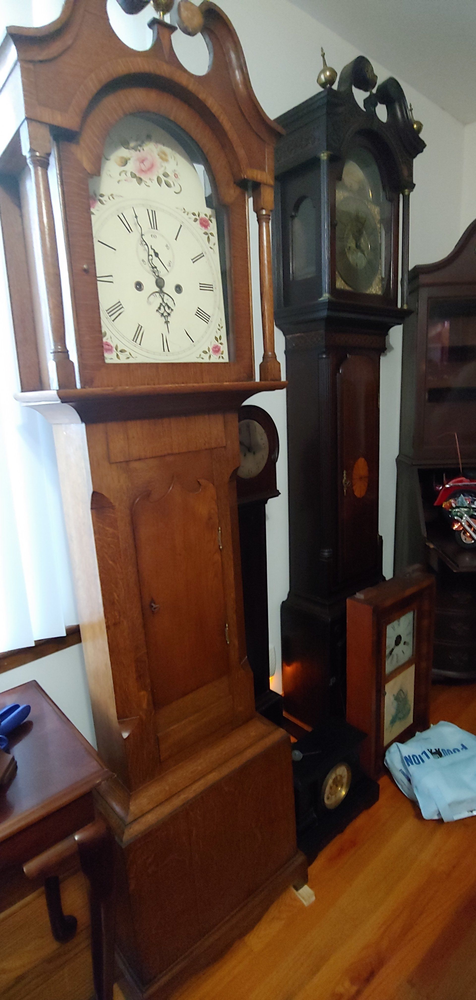 Two Wooden Grandfather Clock — Charleston, SC — Captain Mikes Clock Shop