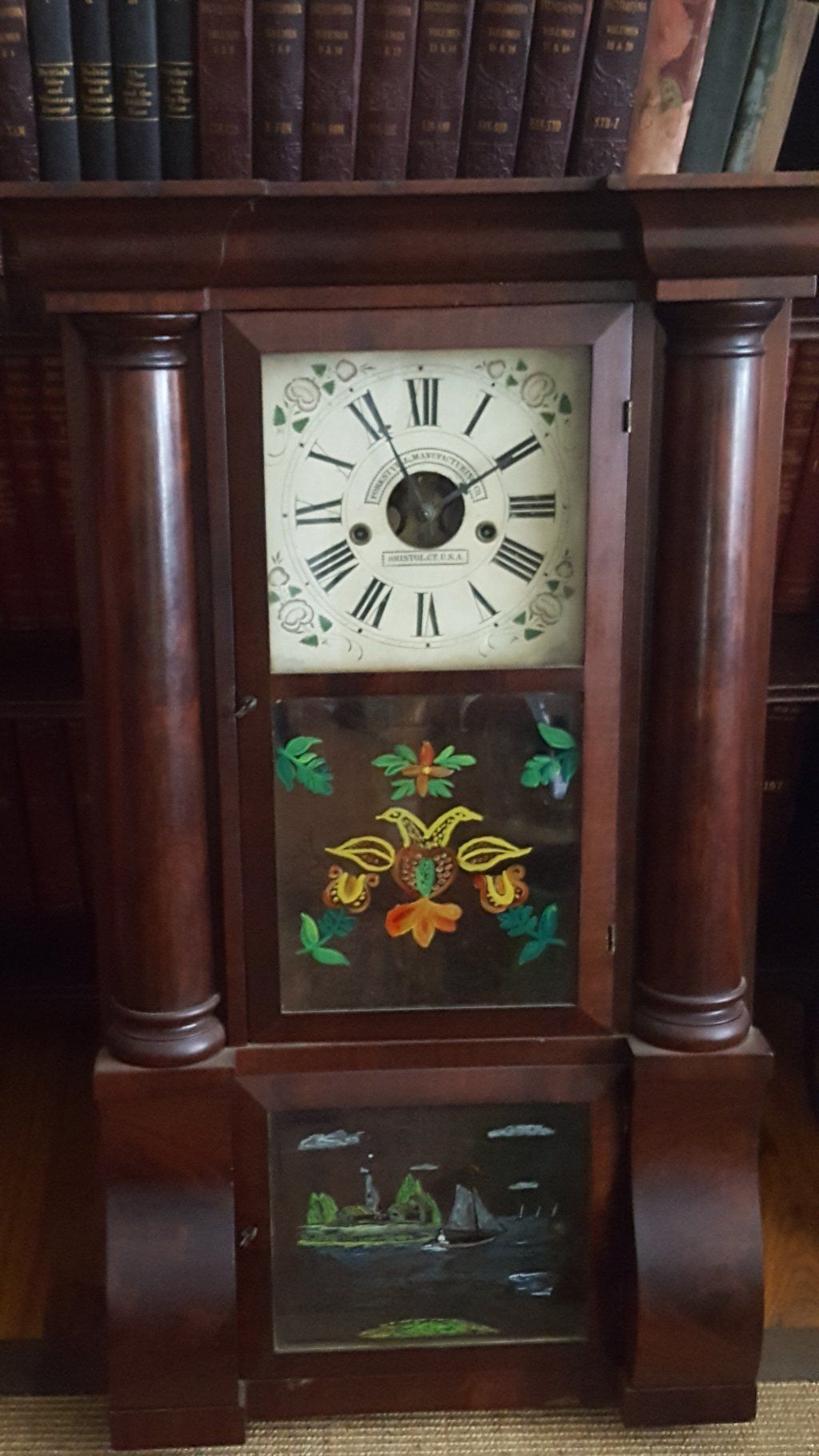 Clock With Painting Design — Charleston, SC — Captain Mikes Clock Shop