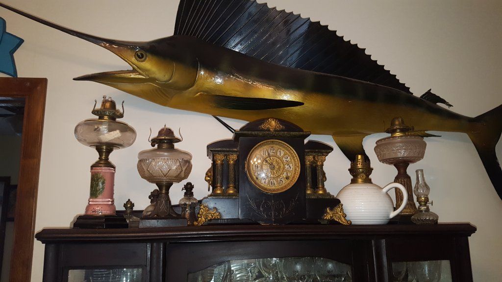 Gas Lamps With Antique Clock In The Middle — Charleston, SC — Captain Mikes Clock Shop