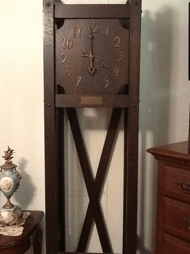 Simple Wooden Grandfather Clock — Charleston, SC — Captain Mikes Clock Shop