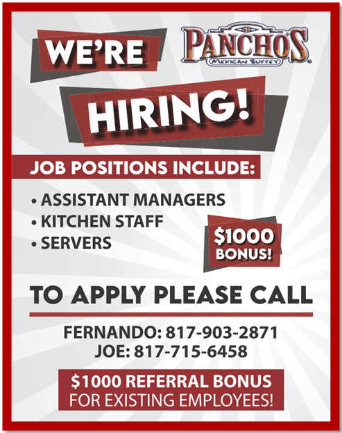 Now hiring