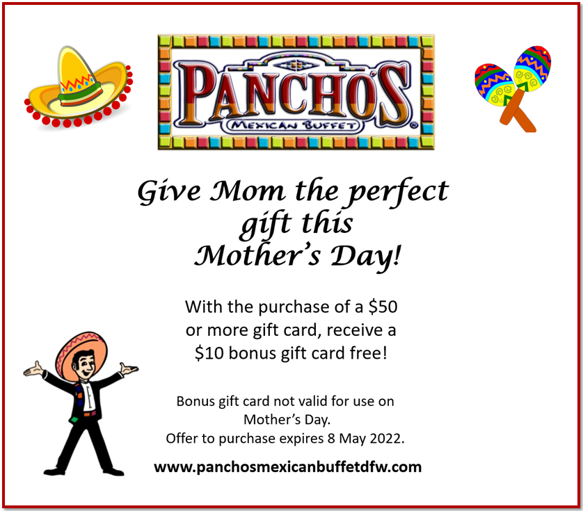 Mother's Day Free Gift Card Offer