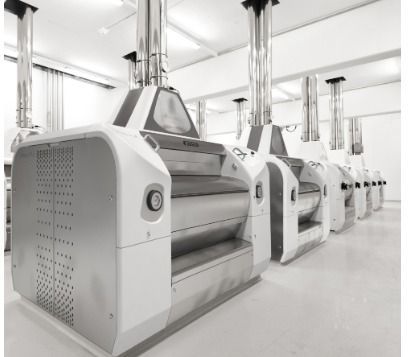 Mujeres haciendo ejercicios de puente sobre colchonetas de yoga en un estudio.