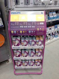 Philips bulb display after