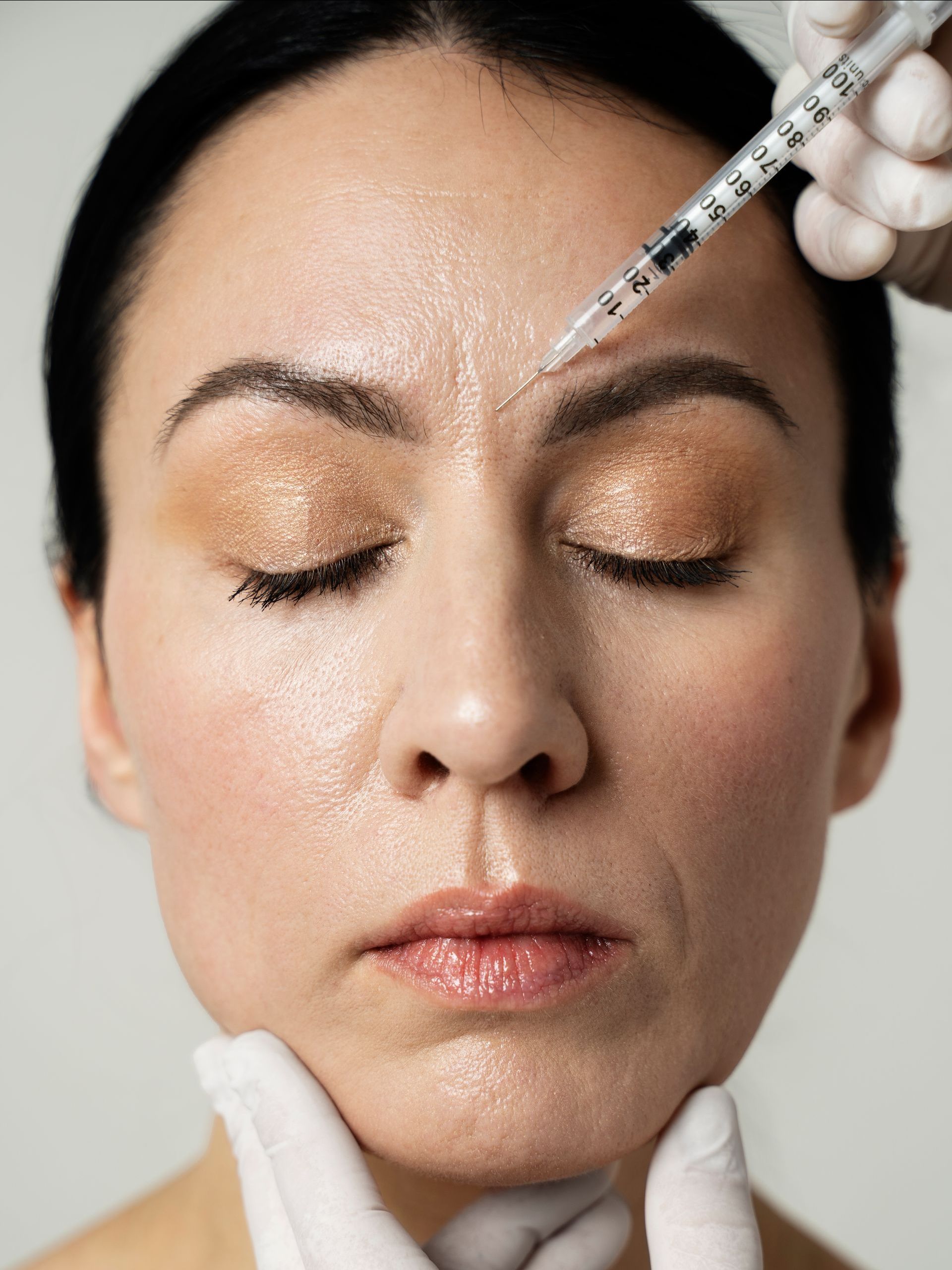 woman getting botox injections