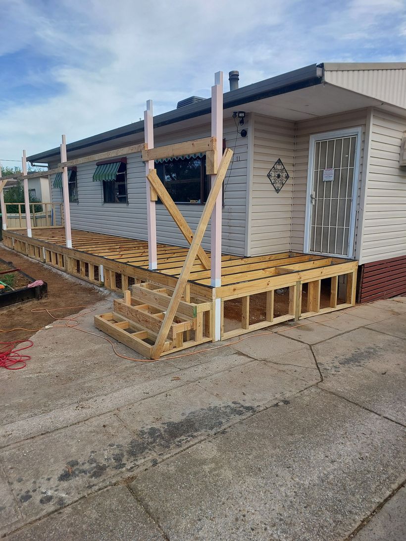 A Deck of a House Under Construction — Elimar Construction in Goulburn, NSW