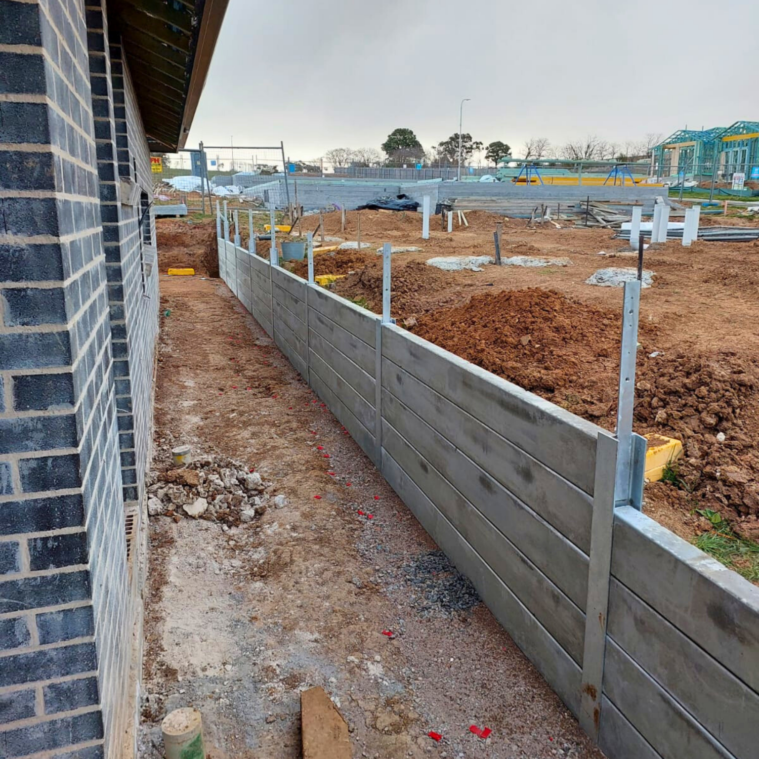 Exterior View of a Building With a Newly Constructed Concrete — Elimar Construction in Goulburn, NSW