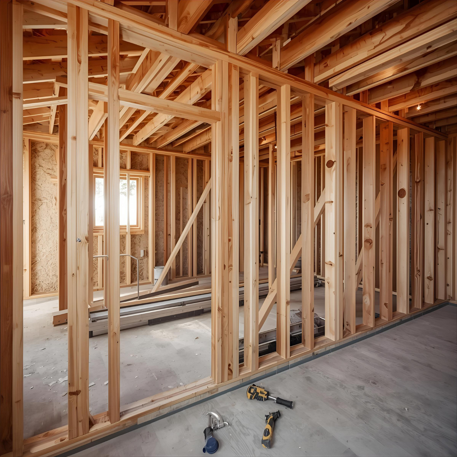 Interior Framing of a Building Under Construction — Elimar Construction in Yass, NSW