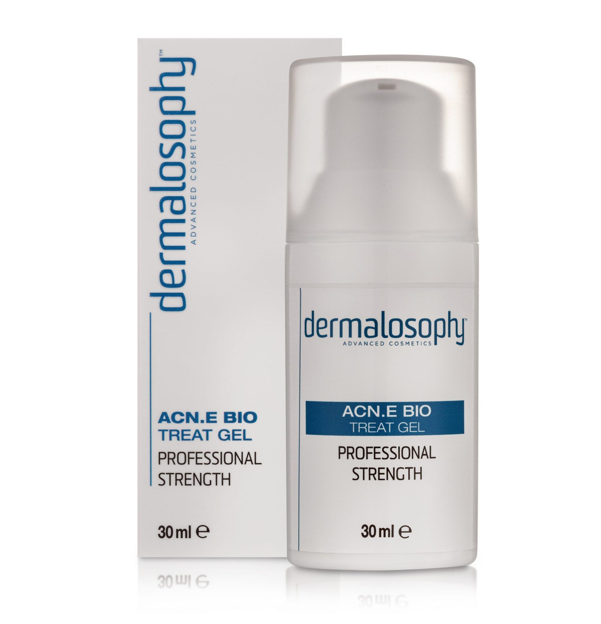 A bottle of dermalosophy acne bio treat gel