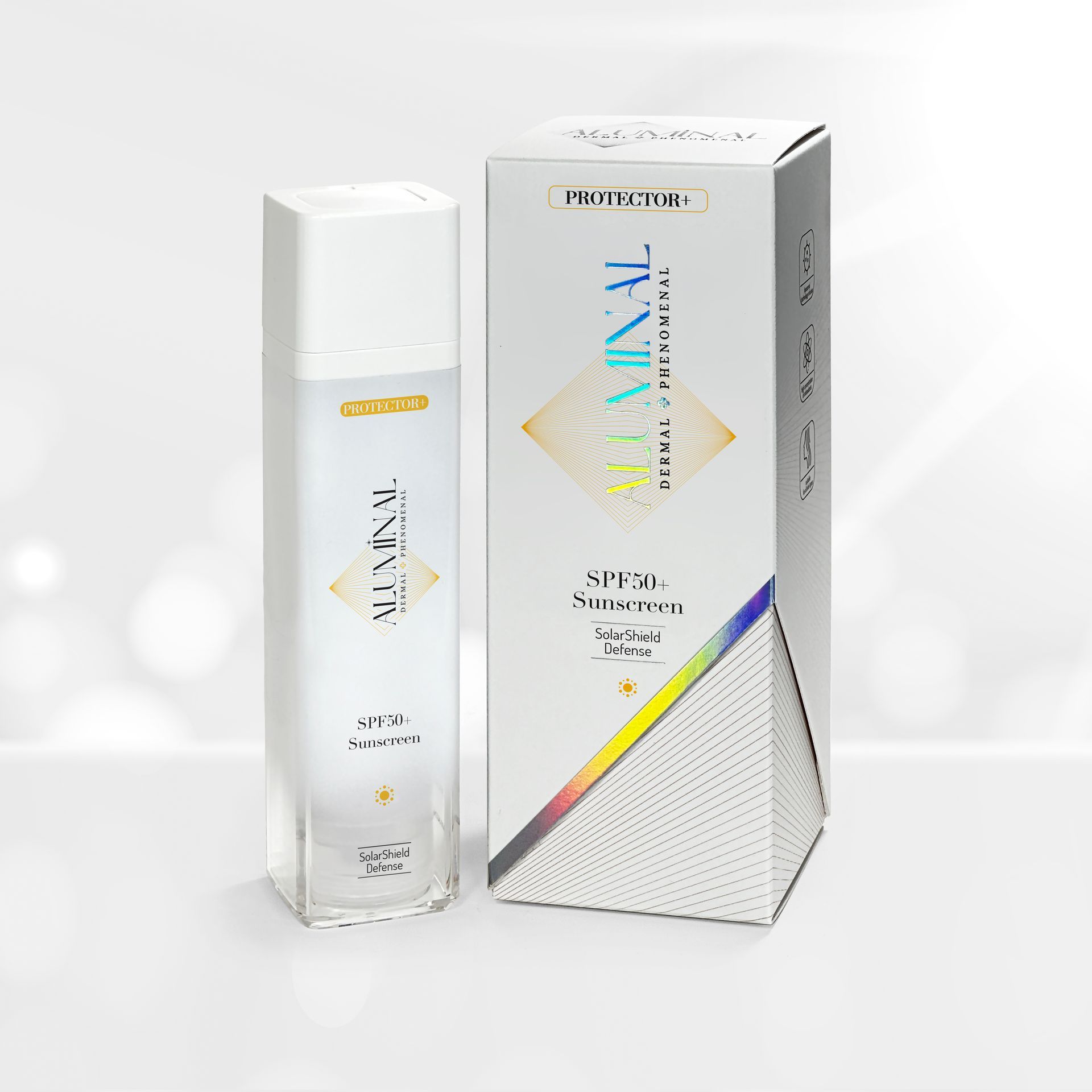 A bottle and box of a product called infinity