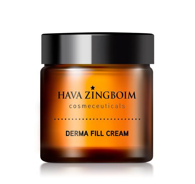 A jar of hava zingboim cosmeceuticals derma fill cream