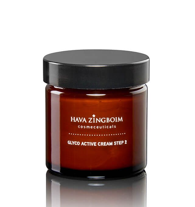 A jar of hava zingboim glyco active cream step 3