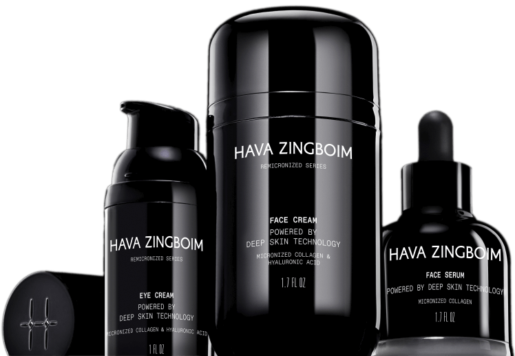 A group of black bottles sitting next to each other on a white background.