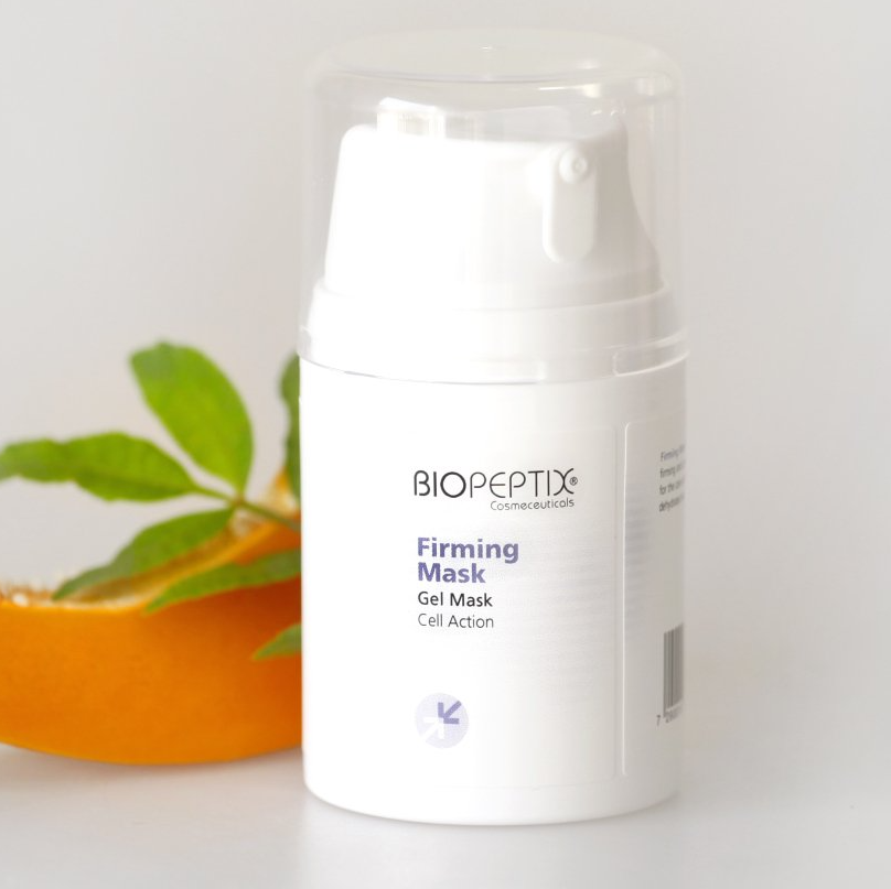 A bottle of biopeptide firming mask gel mask