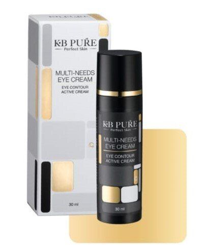 A bottle of kb pure multi needs eye cream