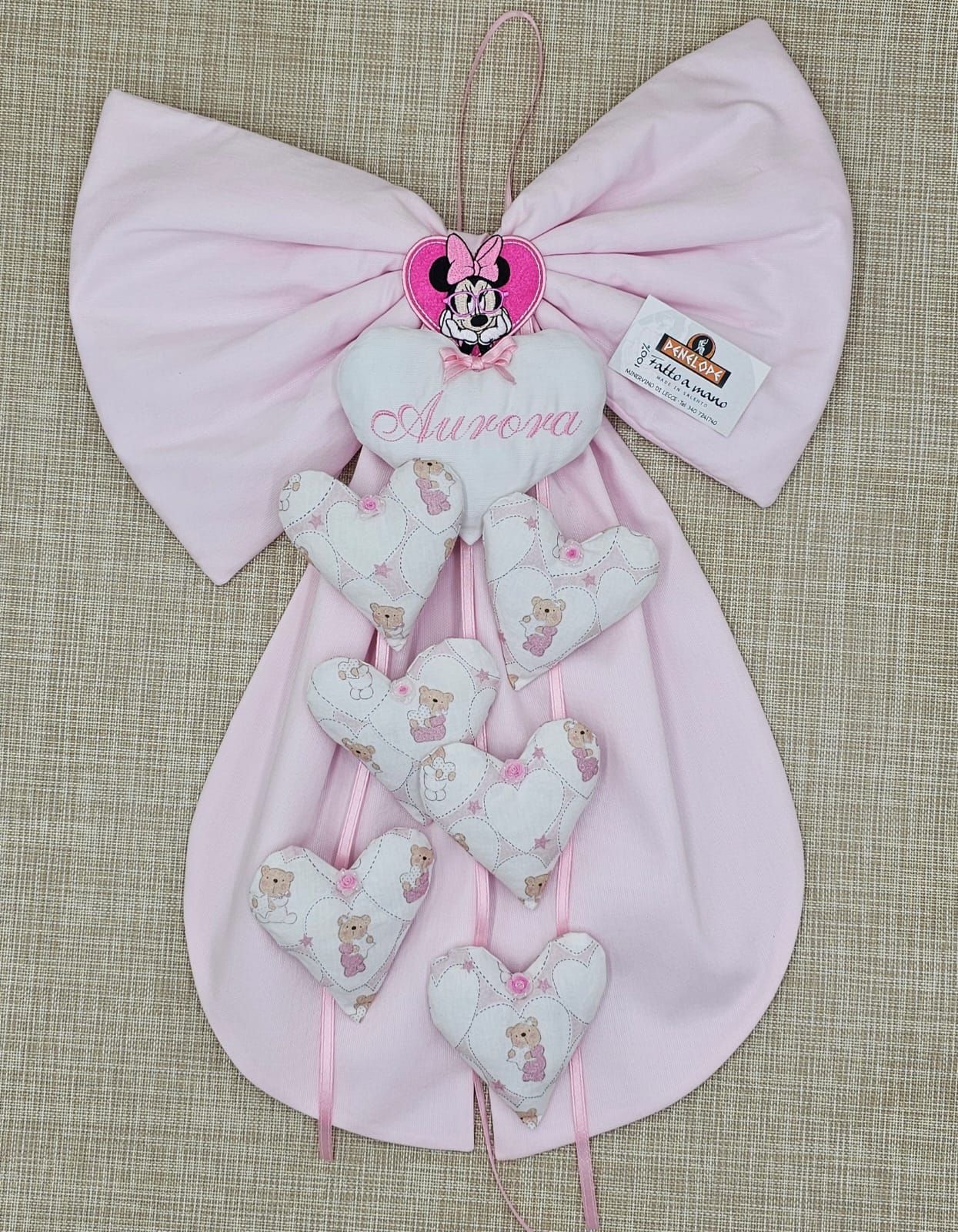 fiocco nascita ricamato