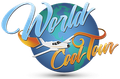World Coat Tour logo with globe, airplane, and blue-orange script text