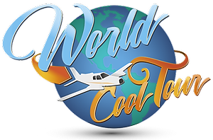 World Coat Tour logo with globe, airplane, and blue-orange script text