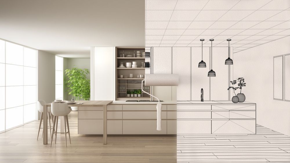 Modern Kitchen: Real vs. Blueprint — Platinum Kitchens & Bathrooms in Nambucca Heads, NSW