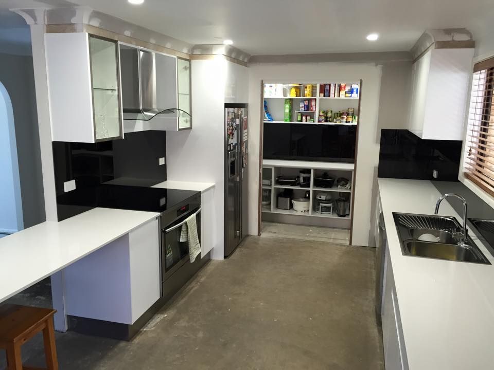 Modern Kitchen with White Countertops — Platinum Kitchens & Bathrooms in North Boambee Valley, NSW