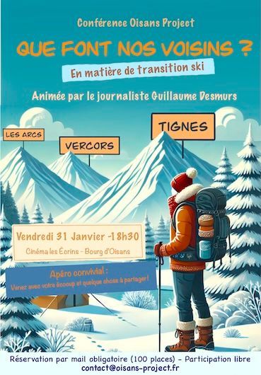 Affiche de la conférence d’Oisans Project