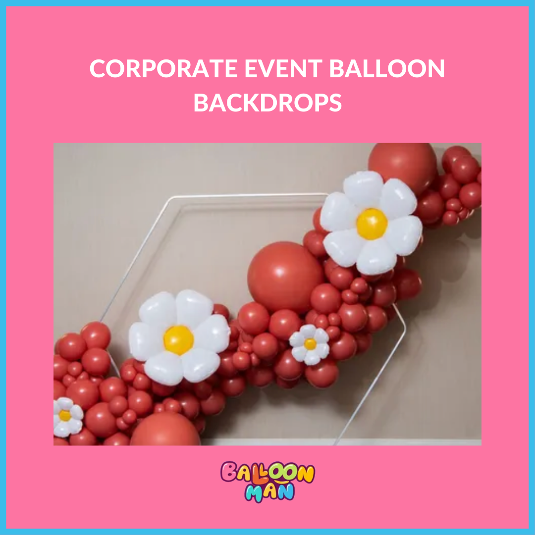Corporate event balloon backdrops