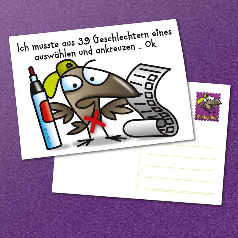 MuddyBird - Gendern Karte