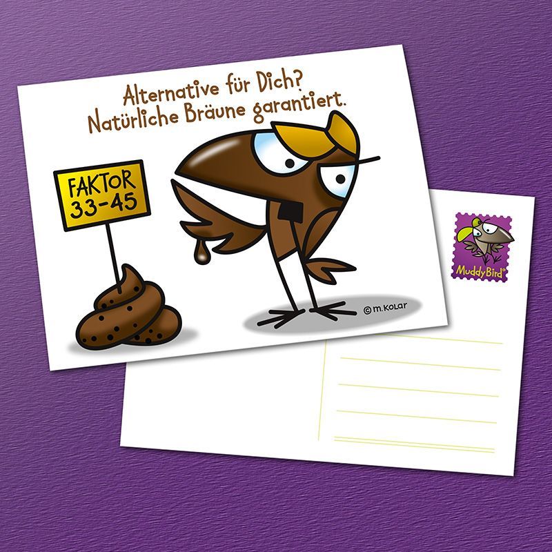 MuddyBird - Gegen AfD Karte