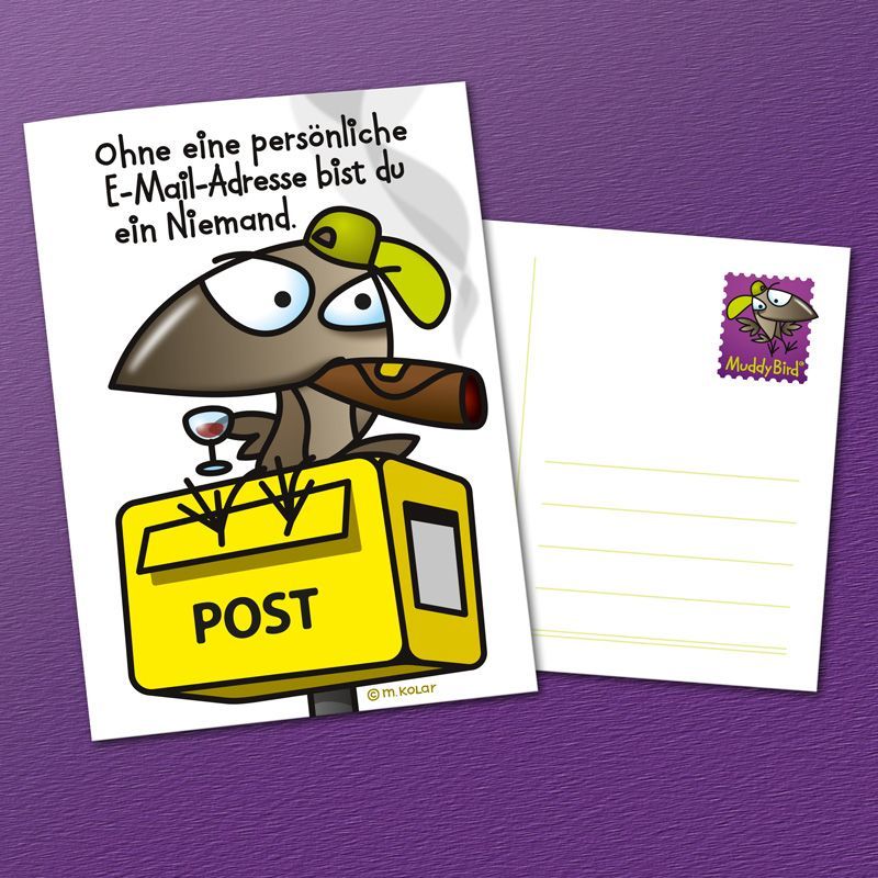 MuddyBird - E-Mail-Adresse Karte