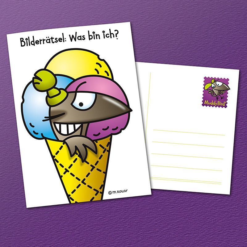 MuddyBird - Eisvogel Karte