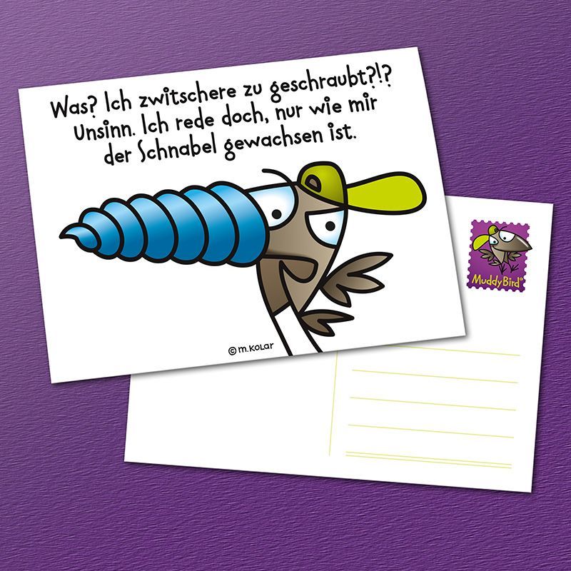 MuddyBird - Geschraubte Sprache Karte
