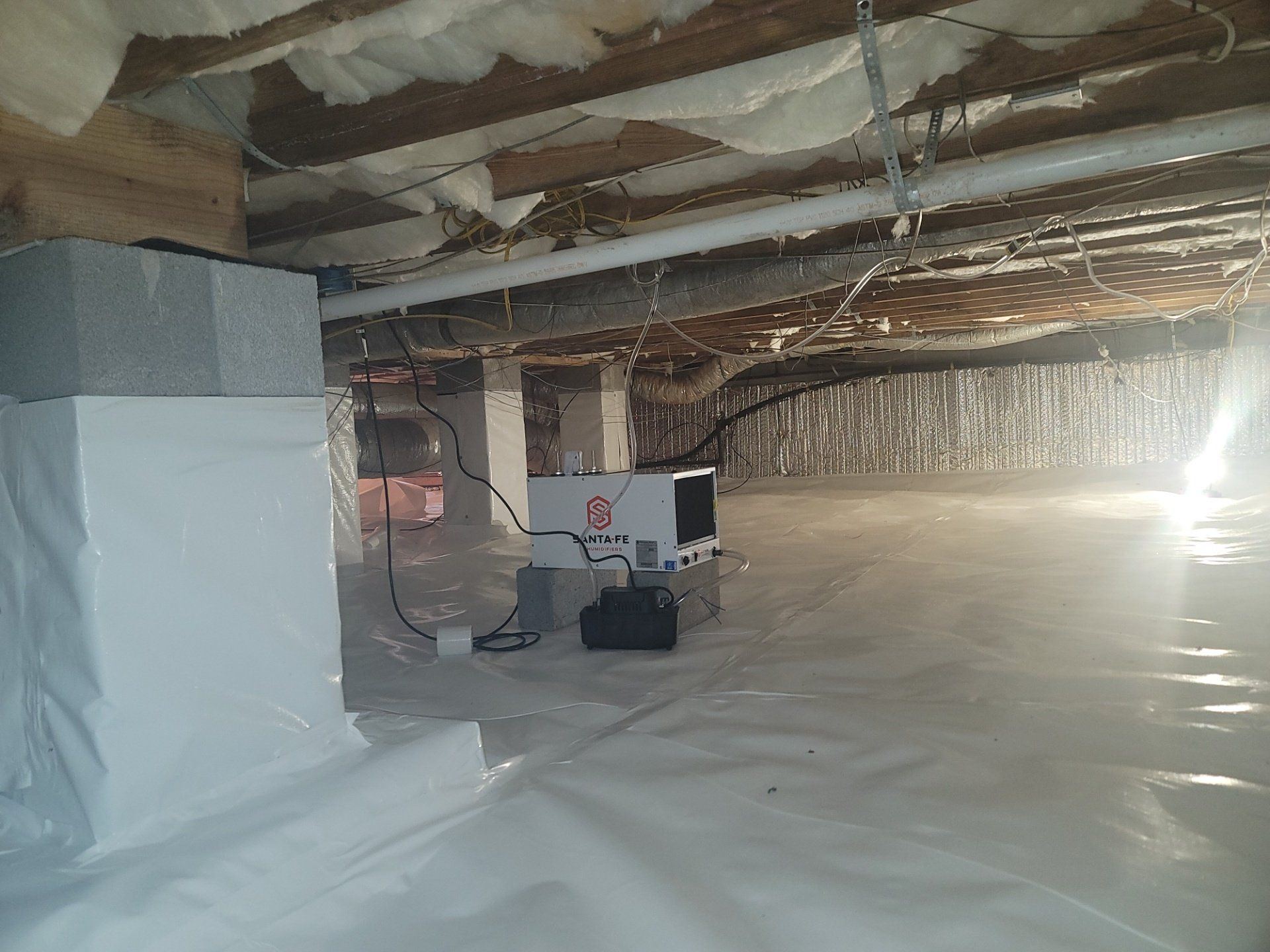 installation of an energy star rated dehumidifier.