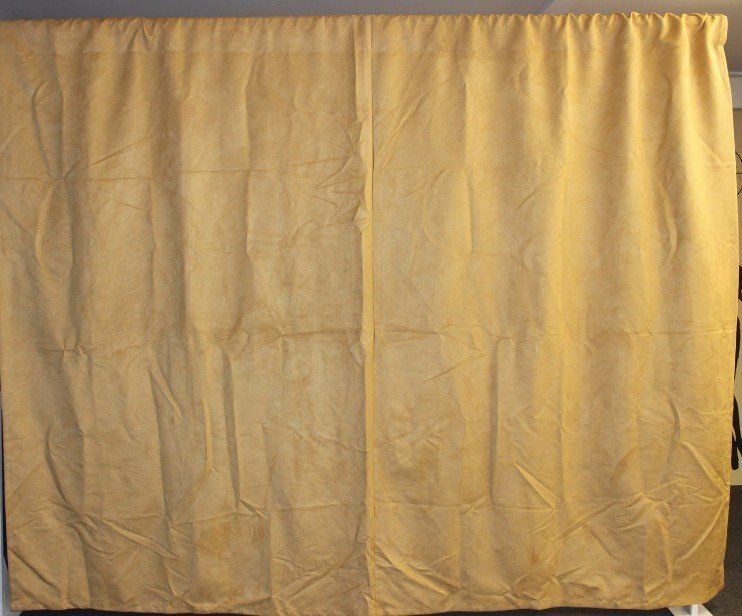 uede fabric wall Drape